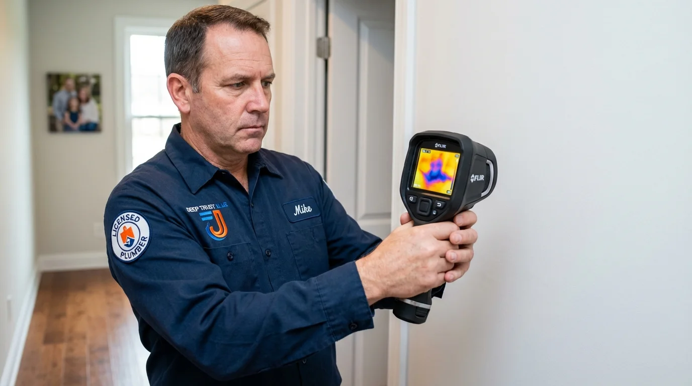 Thermal imaging leak detection by Johns Plumbing LLC in Brush Prairie
